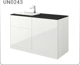 hanging cabinet with a countertop for a washbasin