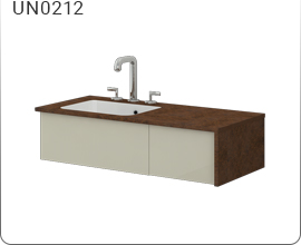 hanging cabinet with an integrated washbasin